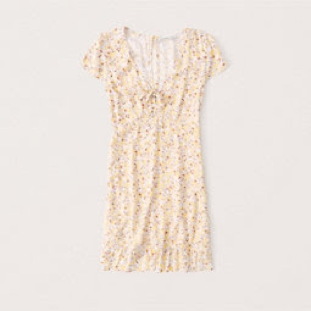 Abercrombie & Fitch Tie-Front Mini Dress